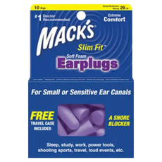 MACK'S 泡棉耳塞 10副裝 紫色, 10個, 1組