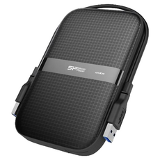Silicon Power 廣穎電通 Armor A60 1TB 2.5吋外接硬碟, USB 3.2 Gen 1介面, 美國軍規防撞, IPX4防水等級, 1個