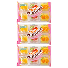 COCON 可康 YOGO 椰果布丁綜合水果風味 Set 6個, 35g, 3袋