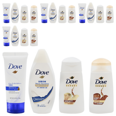Dove 多芬 旅行組 (洗面乳+沐浴乳+洗髮乳+潤髮乳), 5組