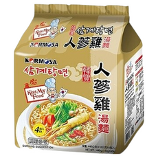 KORMOSA 韓寶 人蔘雞湯麵, 4入, 4包