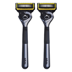 Gillette 吉列 Proshield系列 刮鬍刀豪華套組, 大包裝5刀頭, 美國設計金屬, 附限定磁吸刀座, 2組