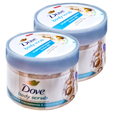 Dove 多芬 身體磨砂膏 澳洲堅果+米奶 10.5oz/298g, 2罐