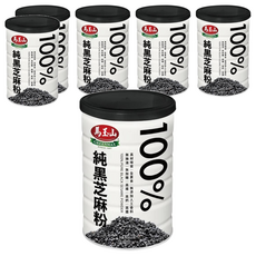 馬玉山 100%純黑芝麻粉, 採用充氮保鮮技術 無添加蔗糖 富含纖維、鈣質和鐵質 台灣精心製造, 400g, 6罐