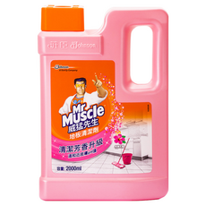 Mr Muscle 威猛先生 地板清潔劑, 清潔芳香升級, 溫和近皮膚pH值, 2000ml, 2L, 1桶