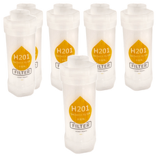 美得像專櫃 蓮蓬頭香氛濾芯 H201 水蜜桃, 適用於家用蓮蓬頭/水龍頭, 香氛淨水器, 適用溫度: 最高55°C, 6個