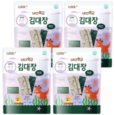 LUSOL 海苔, 烘烤海苔，酥脆可口，無添加鹽油，健康零負擔，富含礦物質，補充營養, 起司, 20g, 4包