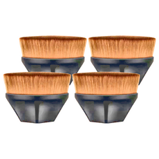 高密度魔術無痕化妝粉底刷 60 x 34mm, 黑高光UV柄, 4個