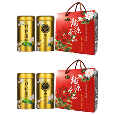 龍源茶品 杉林溪有機綠茶葉 50g + 梨山烏龍青茶葉 150g 禮盒組, 台灣高山茶, 有機茶葉, 兩盒入, 有機綠茶葉 50g + 梨山烏龍青茶 150g, 2盒