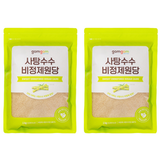 gomgom 蔗糖原糖 1公斤, 1kg, 2包
