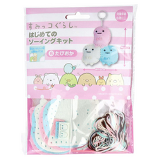 Sumikkogurashi 角落生物 吊飾手做包 棉布棉線, 對象年齡6歲以上, 白色 + 藍色 + 粉色, 1組
