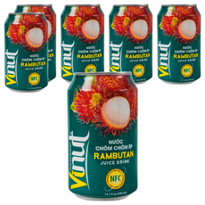 Vinut 紅毛丹果汁, 11.1 fl oz (330 ml), 330ml, 6罐