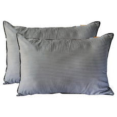 SCOHOME YOLO365系列 雙面用枕套 含枕芯 Set, 50x70 公分, 深灰色, YOLO Charcoal, 枕頭套50*70cm +枕芯50*70cm, 1組