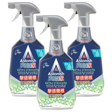 Astonish 瞬效除黴去汙清潔劑，3瓶裝，EXTRA STRENGTH MOLD & MILDEW STAIN BLASTER, 750ml, 3瓶
