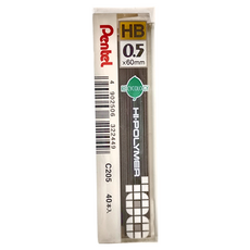 Pentel 飛龍文具 0.5 HB C205 筆芯 x 60mm 40本入, 0.5mm, 40入