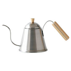 KOGU 下村 ITTEKI 18-8不鏽鋼木柄極細口咖啡手沖壺, 內徑4.5mm, 700ml, 1個