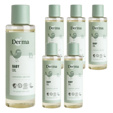 Derma 寶寶有機按摩浴油，0%香料，0%染料, 150ml, 6瓶