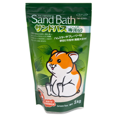 Canary 旬之味 小動物專用浴砂, 1kg, 綠茶, 1包