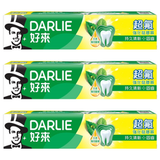 DARLIE 好來 超氟強化琺瑯質牙膏, 天然薄荷精華, 持久清新口氣, 250g, 3條