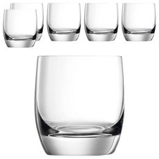 LUCARIS 上海系列 無鉛水晶威士忌杯, 280ml, 高86.5mm, 泰國製, Set 6, 6個