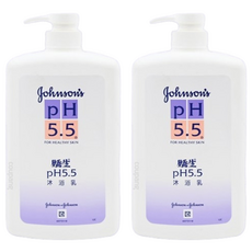 嬌生 PH5.5 沐浴乳, 1000ml, 微酸平衡配方, 專為寶寶肌膚打造, 溫和潔淨, 含有保濕成分, 1L, 2瓶