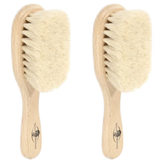 Braun Wettberg 珀薇 德國特長山羊毛嬰兒用髮梳, 2個