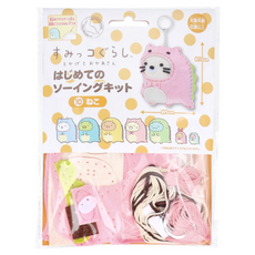 Sumikkogurashi 角落生物 吊飾手做包, 棉布棉線材質, 貓咪粉, 1組