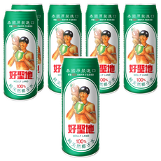 好聖地 100%純天然椰子水, 泰國原產進口, 520ml, 6罐