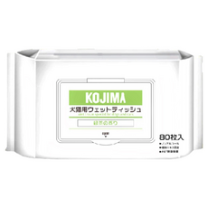 KOjIMA 綠茶清香 寵物濕巾 犬貓用 150 x 200mm, 80片, 1包