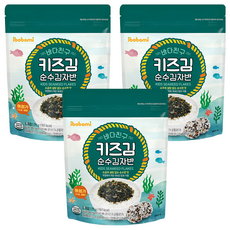 ibobomi 海苔酥 綜合蔬菜, 無添加食鹽砂糖，韓國產4種蔬菜芝麻芝麻油, 25g, 3包