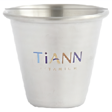 TiANN 鈦安 純鈦一口杯 迷你鈦杯 20ml (3.6 x 4.1cm) 單個裝, 1個