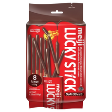 LUCKy STiCK 巧克力風味餅乾棒, 120g, 1袋