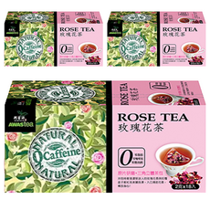 AWAStea 阿華師 零咖啡因玫瑰花茶, 原片研磨三角立體茶包, 2g, 18包, 3盒