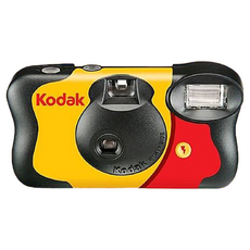 Kodak 柯達 Funsaver 一次性即可拍 底片相機，內建閃光燈，ISO 800高感光, 1台
