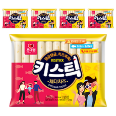 LOTTE 樂天 Ham Kisstick 魚肉香腸 切達起司口味, 800g, 5組