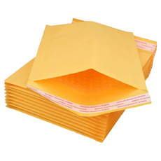 OKPP 歐凱普 黃牛皮自黏防震氣泡公文袋 10入裝 規格10*20.3cm, 20.3 x 10cm, 1組