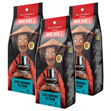 MR.VIET 早安越南咖啡粉, 250g, 堅果和黑可可口味, 3包