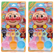 日本 PiNOCCHiO ANPANMAN 麵包超人 沙堆外出攜帶組, 附4個道具: 麵包超人臉型模具、鏟子、耙子及舀子, 適合1.5歲以上兒童, 2組