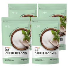 gomgom 甜菊糖醇, 散發甜味的赤藓醇甜菊糖, 400g, 4包