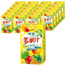 波蜜 多果汁，綜合果汁，多種水果精華，24入, 250ml
