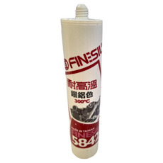 FINESIL 5842 耐高溫矽利康, 銀鉛色, 300°C, 1瓶