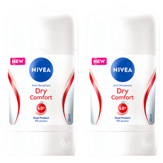 NIVEA 妮維雅 止汗爽身乳膏 乾適活力, 50ml, 2瓶