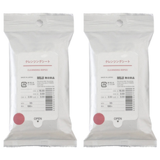 MUJI 無印良品 攜帶用卸妝巾, 12張, 2包