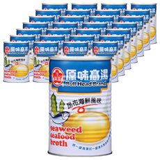 牛頭牌 原味高湯 昆布海鮮風味, 萃取昆布鮮甜滋味, 搭配柴魚精華與洋蔥香氣, 411ml, 30罐