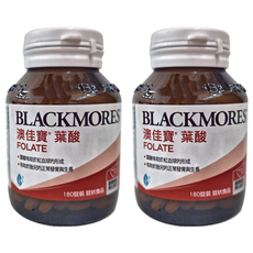 BLACKMORES 澳佳寶 葉酸錠狀食品, 180錠2入組, 180顆, 1罐