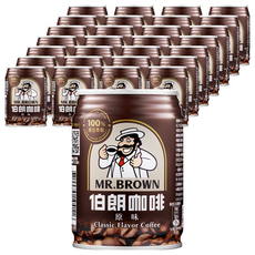 金車 MR.BROWN 伯朗咖啡 Set 24罐, 香醇風味, 急速冷卻工法, 240ml, 48罐