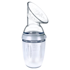 Haakaa 第三代成長型多功能真空吸力集乳器, 160ml/250ml, 免手持集乳器, 不含BPA, 灰色, 1個