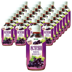 波蜜 水果園 100%葡萄綜合果汁 280ml, 無添加砂糖/色素/防腐劑, 48瓶