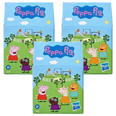 Peppa Pig 粉紅豬小妹 佩佩豬的好友驚喜公仔, 3歲以上, Hasbro, 3盒