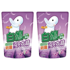 白鴿天然抗菌洗衣精補充包，香蜂草防霉，2000g, 2kg, 2包